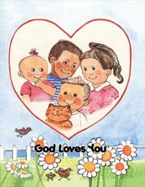 GOD LOVES YOU, colouring book